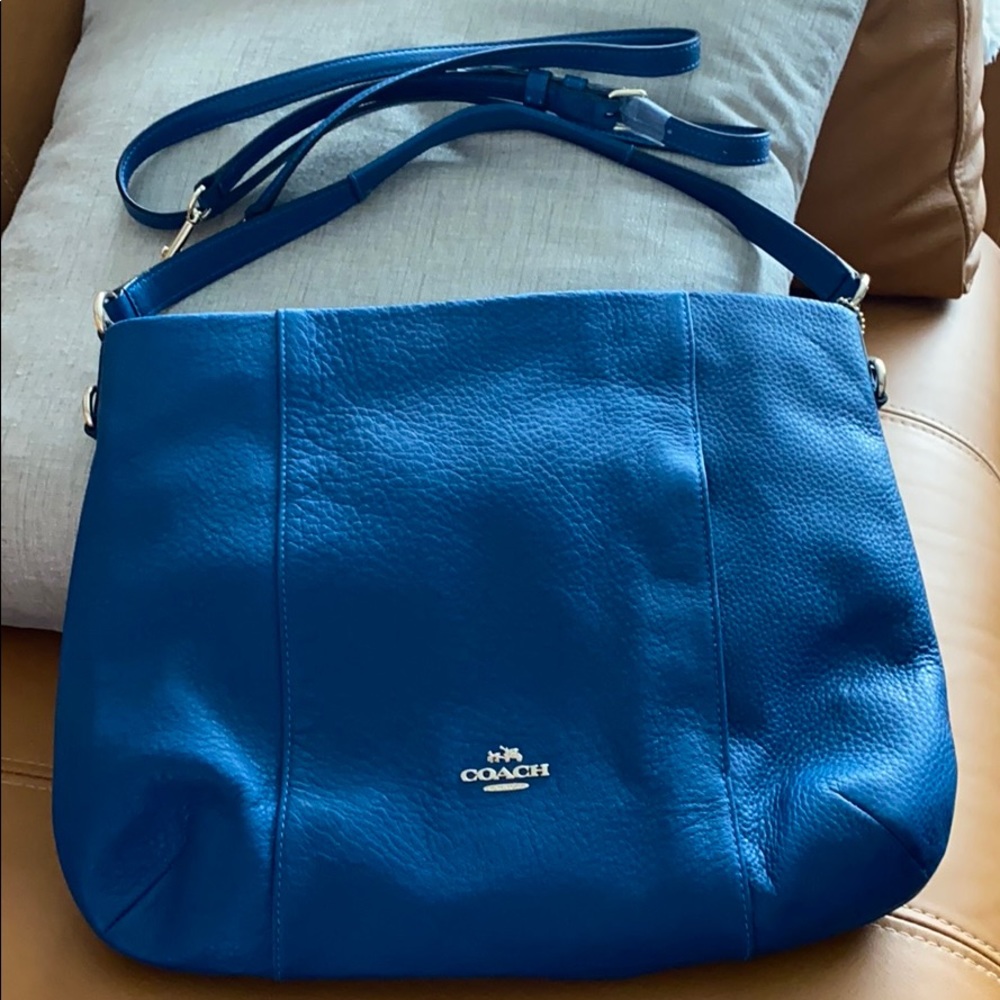 Blue Coach bag